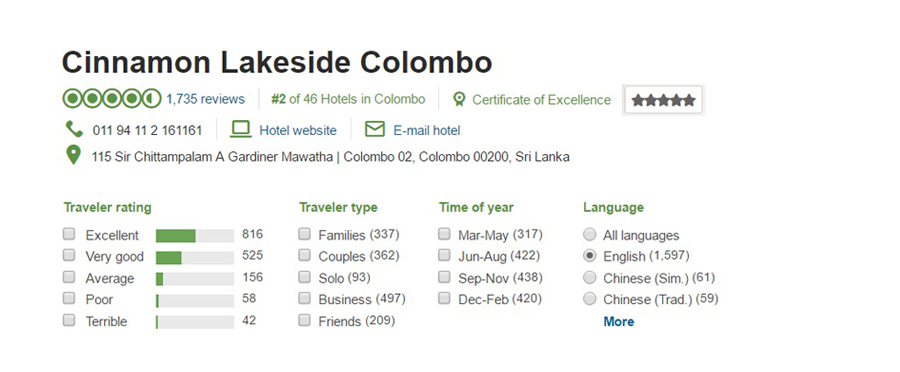 یک هتل خوب در کلمبو - Cinnamon Lakeside 
