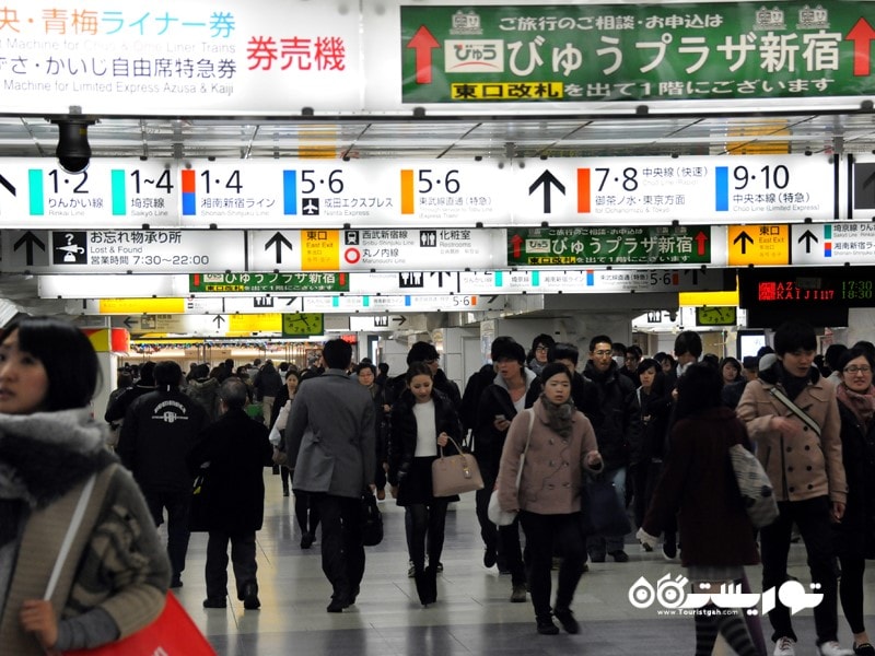 ایستگاه شینجوکو (Shinjuku Station)، ژاپن