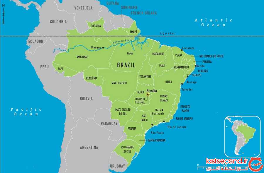 برزیل و جاهایی که باید ببینید